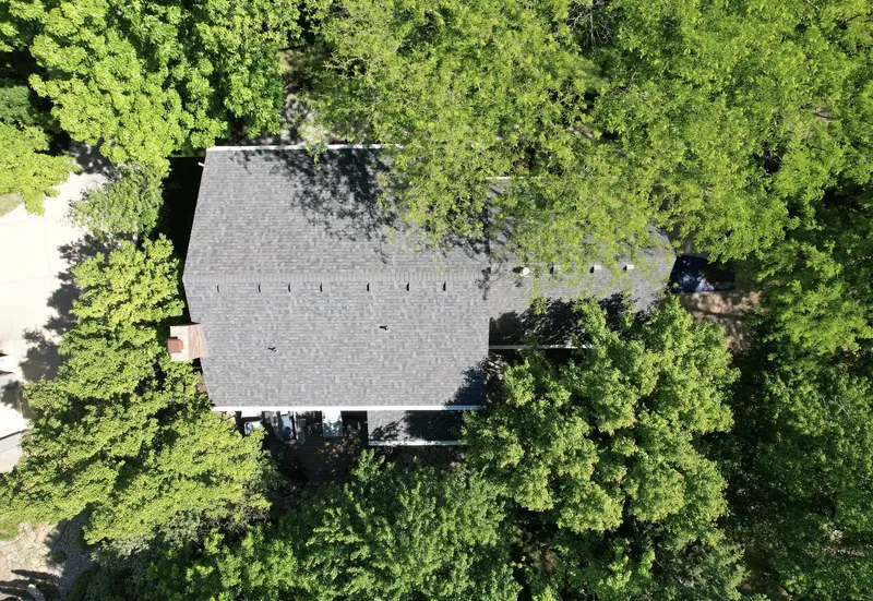 Roofing project aerial
